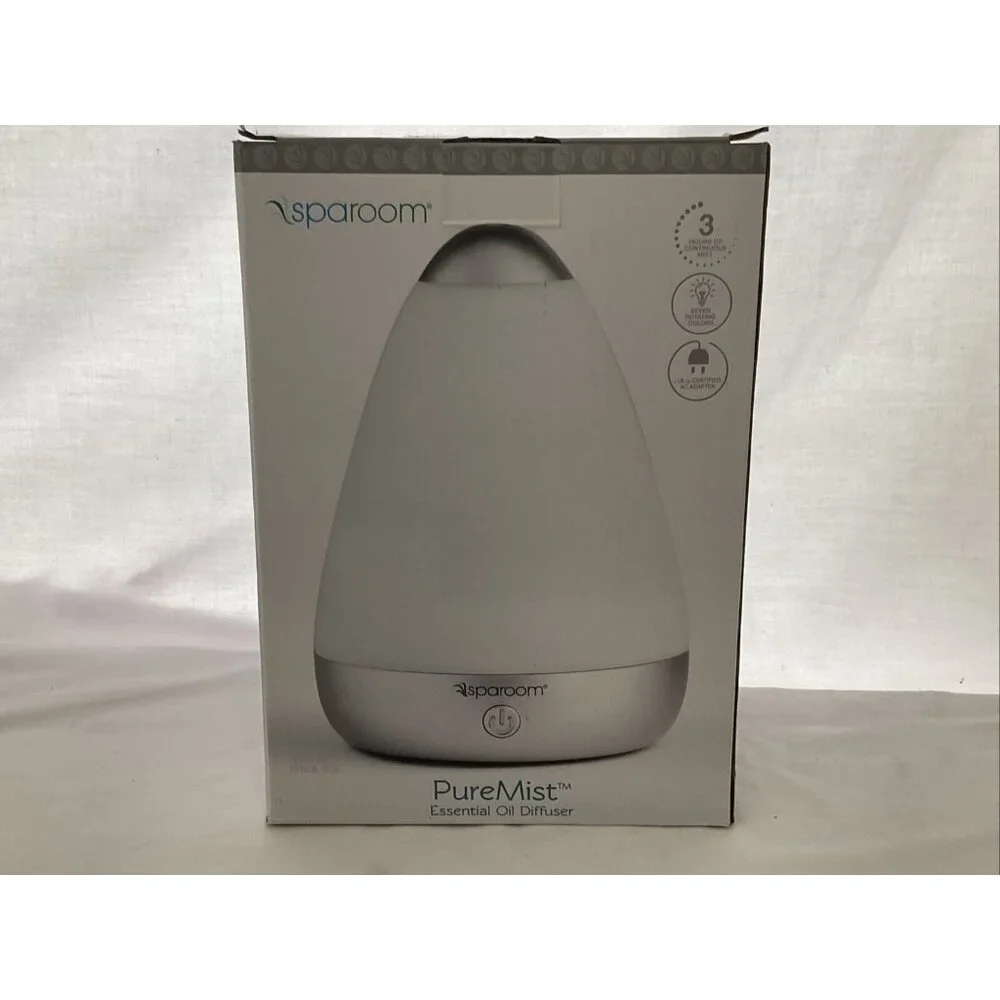 SpaRoom PureMist Ultrasonic Essential Oil Aromarherapy Diffuser for Medium Rooms